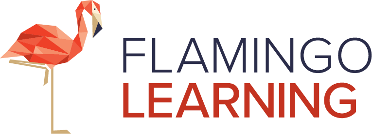 Flamingo Learning logo with a pink flamingo